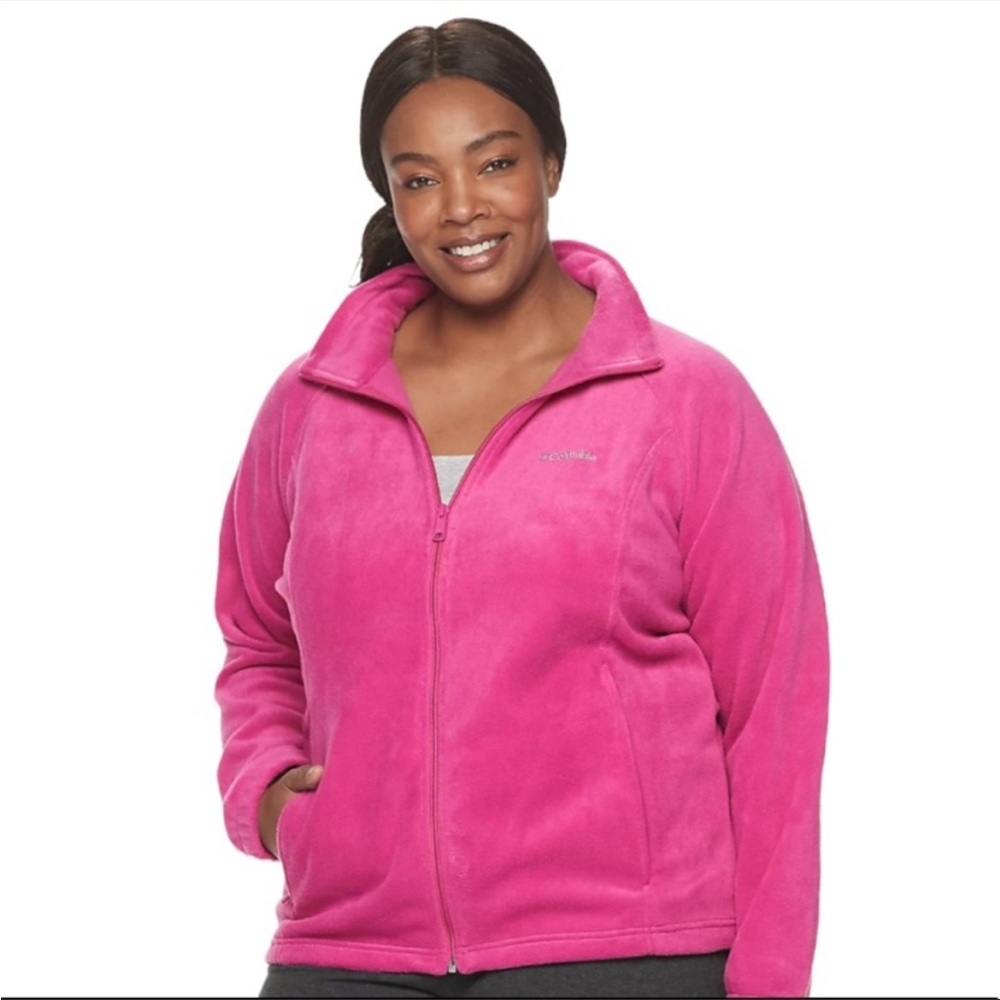 Columbia Pink Fuchsia Fleece Jacket size
xxl women